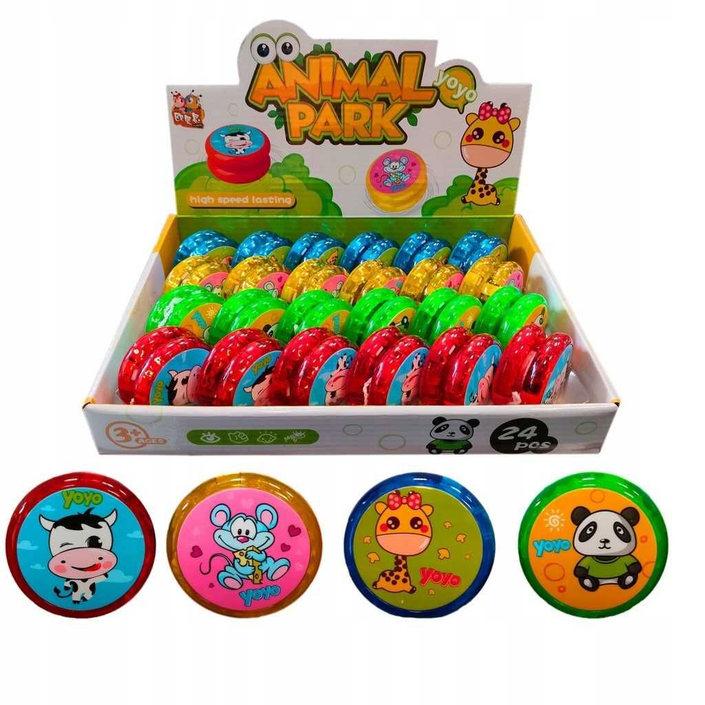 Świecące Jojo Yo Yo - Gra Zręcznościowa - Fidget Toy - Krówka