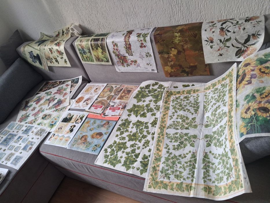 Decupage papier ryżowy, serwetki