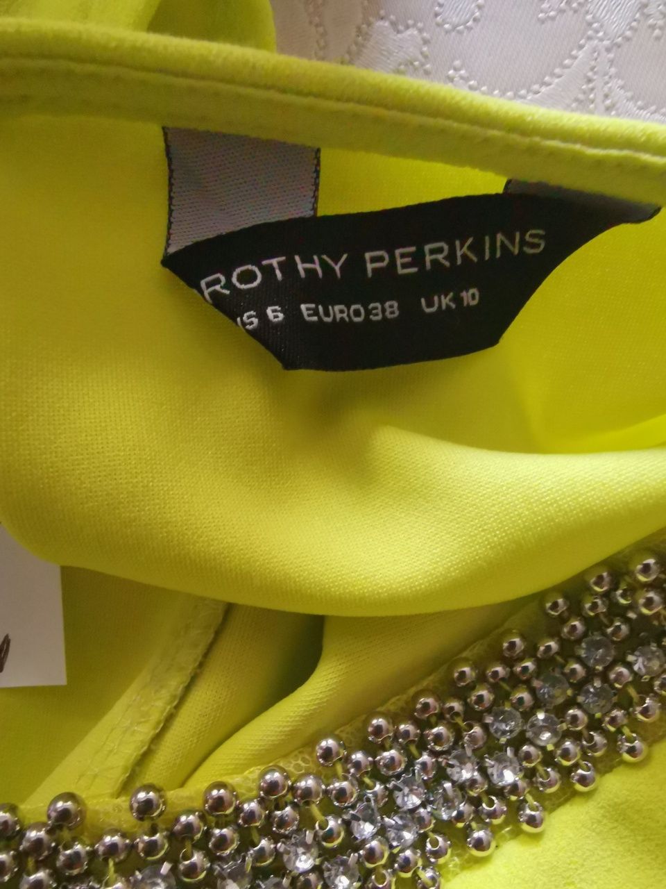 Sukienka Limonkowa żółta zielona dorothy Perkins 38 M tunika