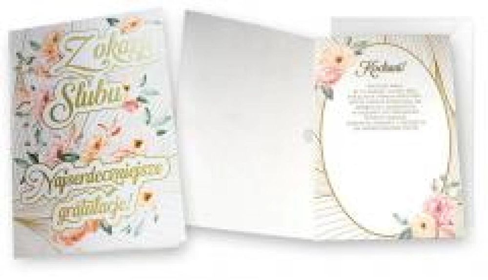 Karnet muzyczny Ślub Kukartka oprawa: folia