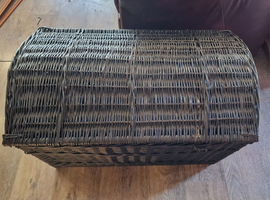 Kufer skrzynia rattanowy ciemny