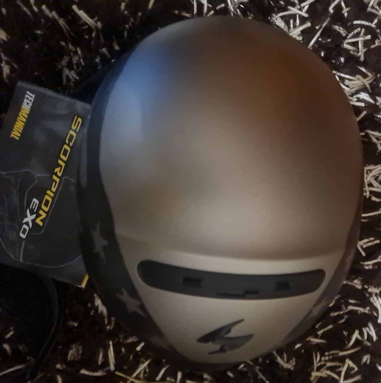 Capacete Scorpion exa compact especial bandeira América