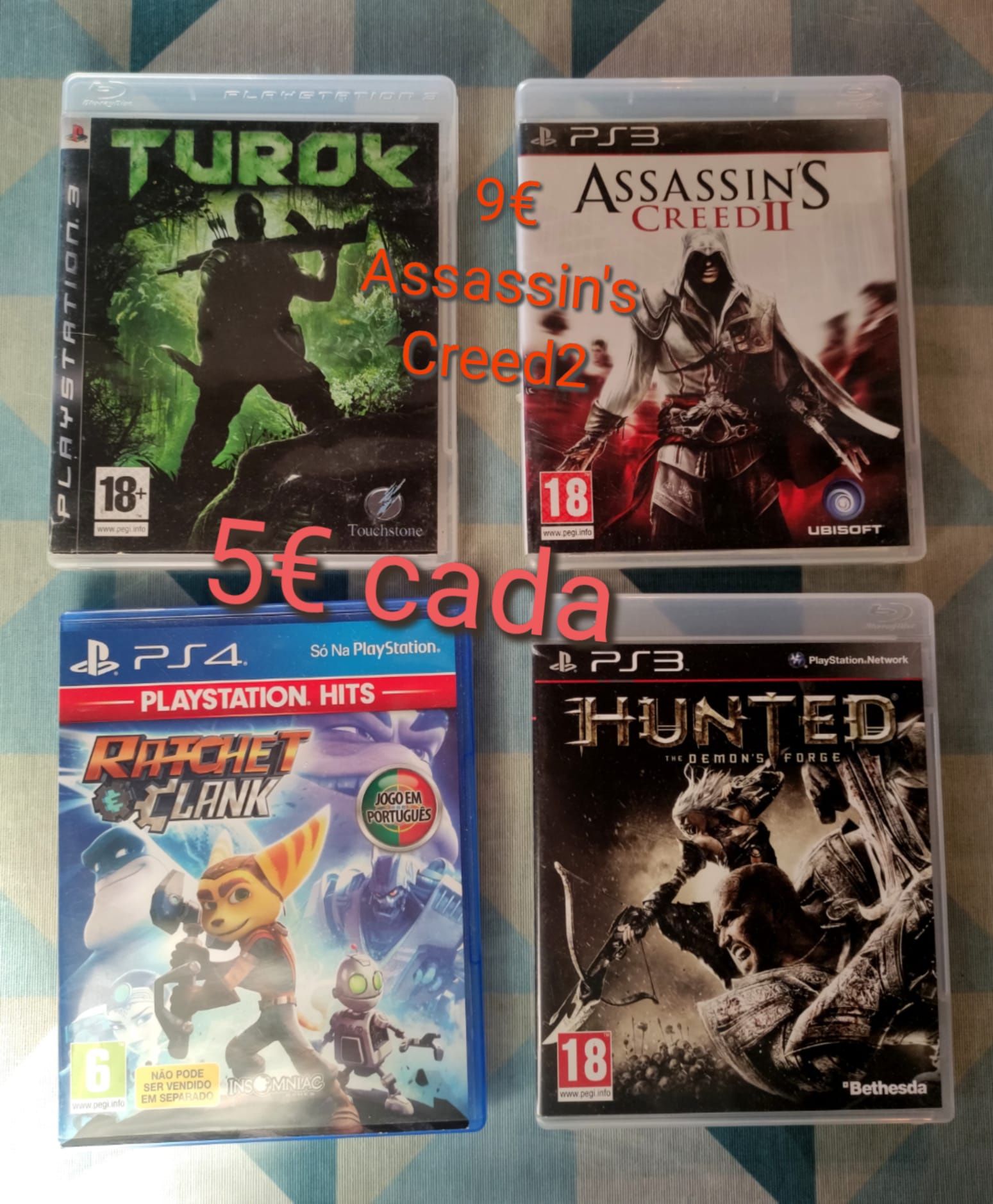 Vendo vários jogos de PS3