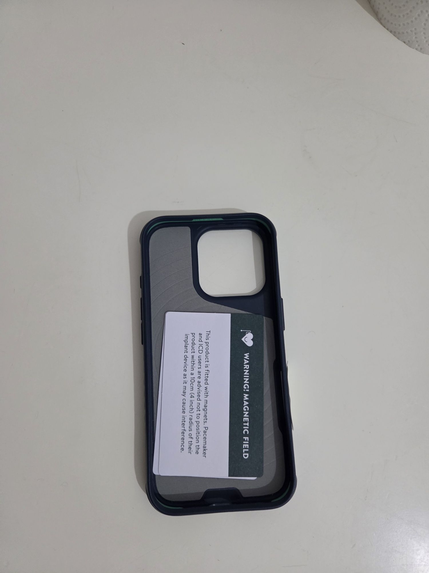 Capa Mous origina azul marinho para iPhone 16 pro