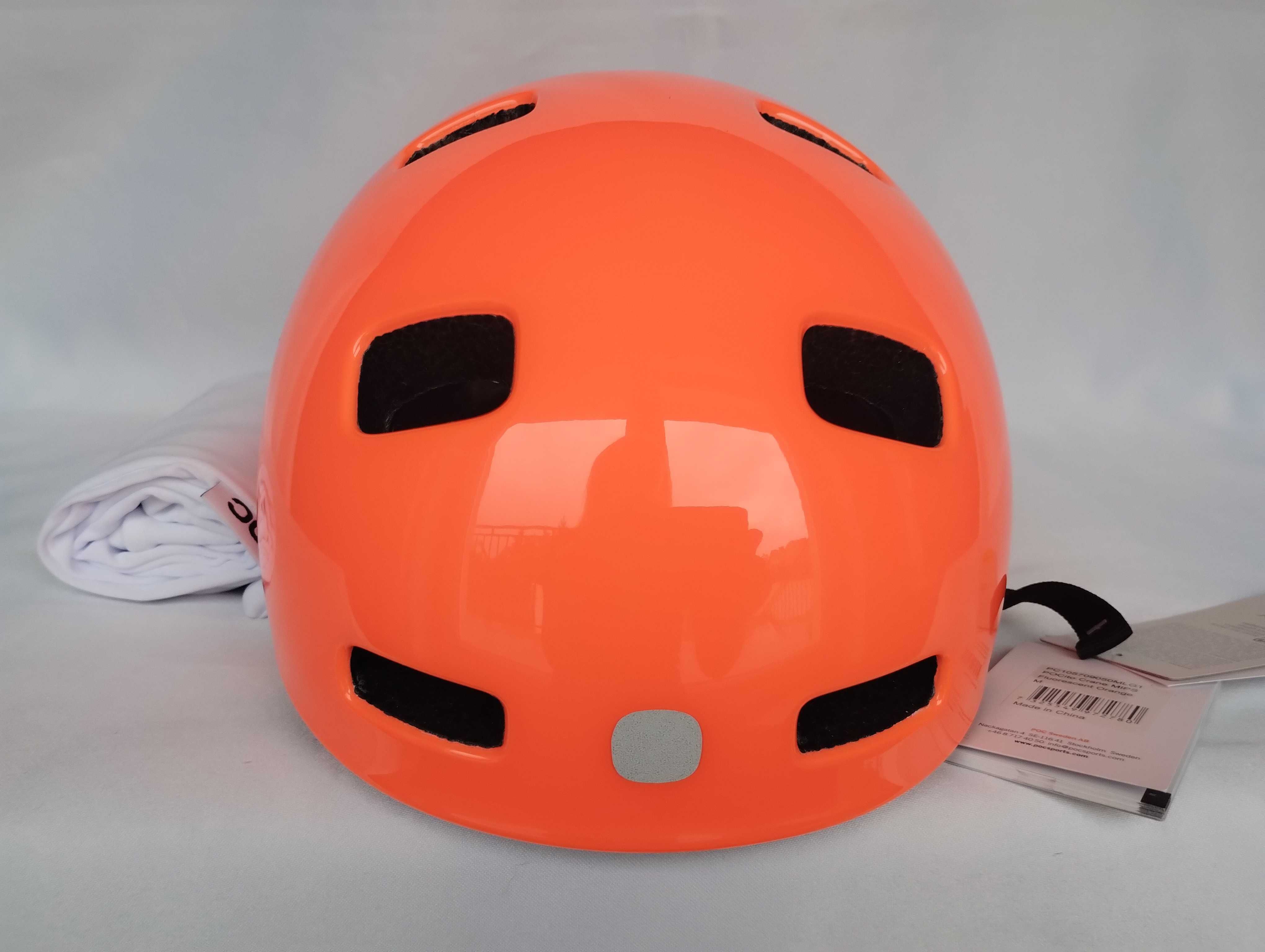 Kask rowerowy dziecięcy Pocito Crane Mips Fluorescent Orange M 55-58cm