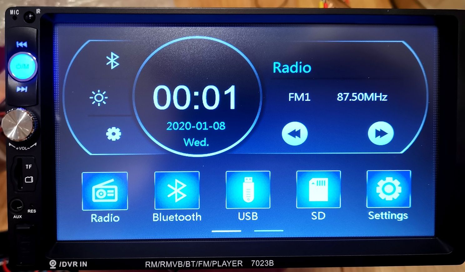 NOWE radio samochodowe LCD 7" mp3 USB pilot bluetooth kamera cofania