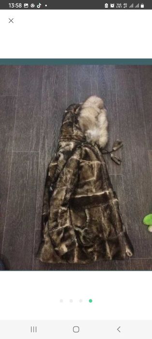 Шубка натуральная для девочки 8-10 лет