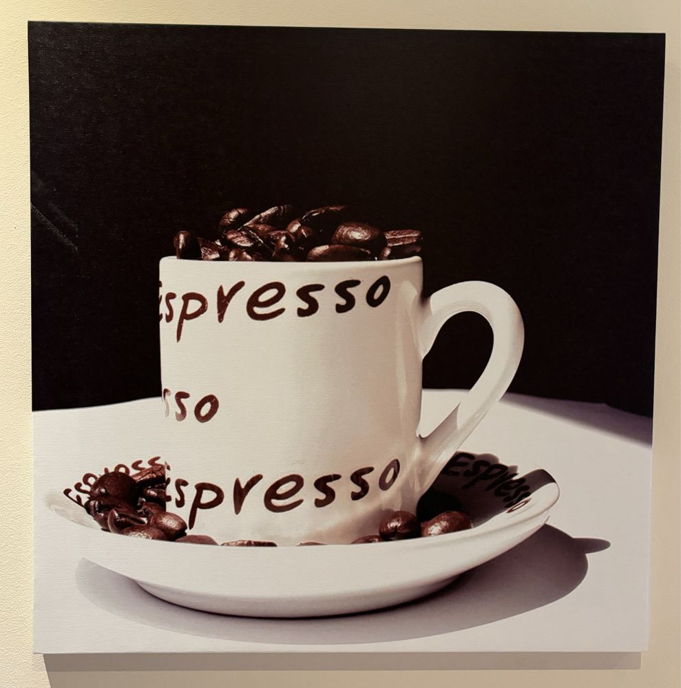 Obrazy - kawa - wydruki na płótnie - 55 x 55cm