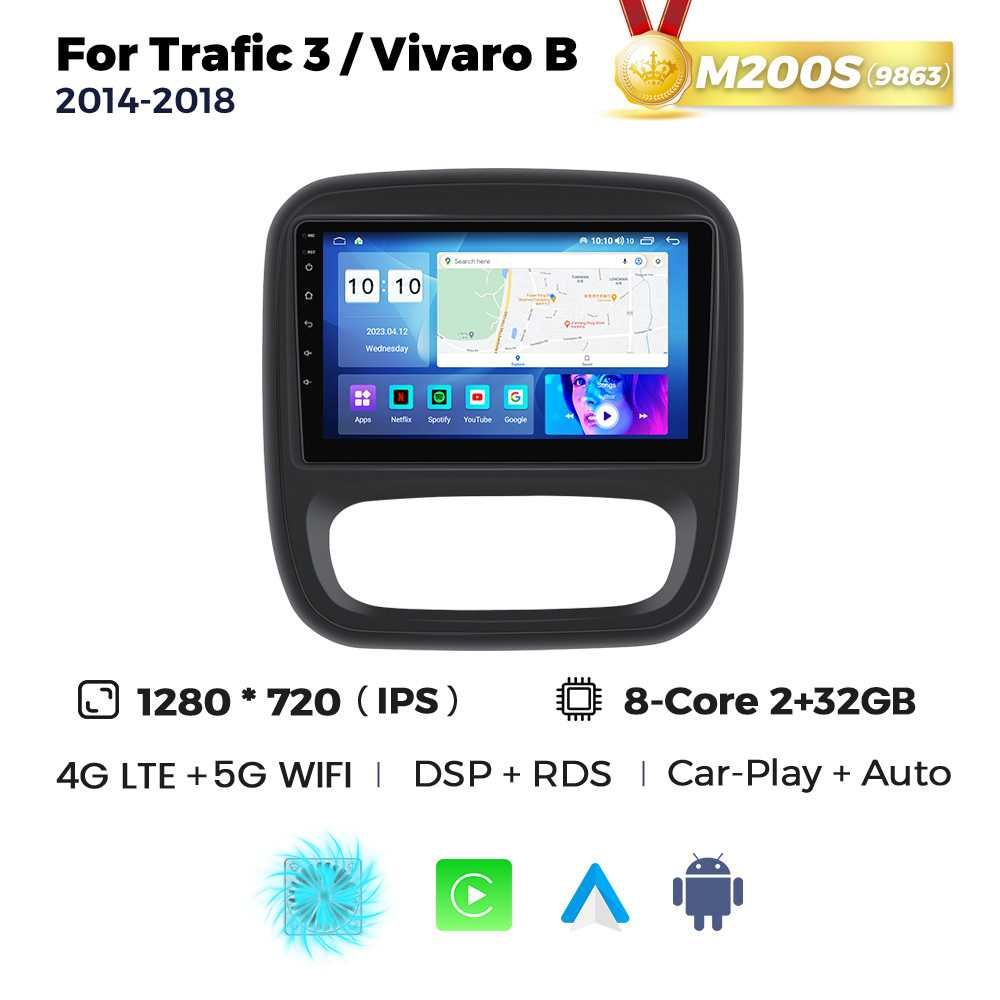 Штатна магнітола  Renault Trafic Opel Vivaro GPS навігація android