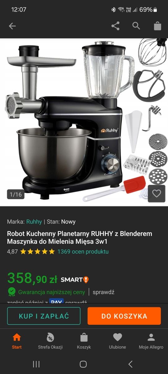 Robót kuchenny planetarny RUHHY