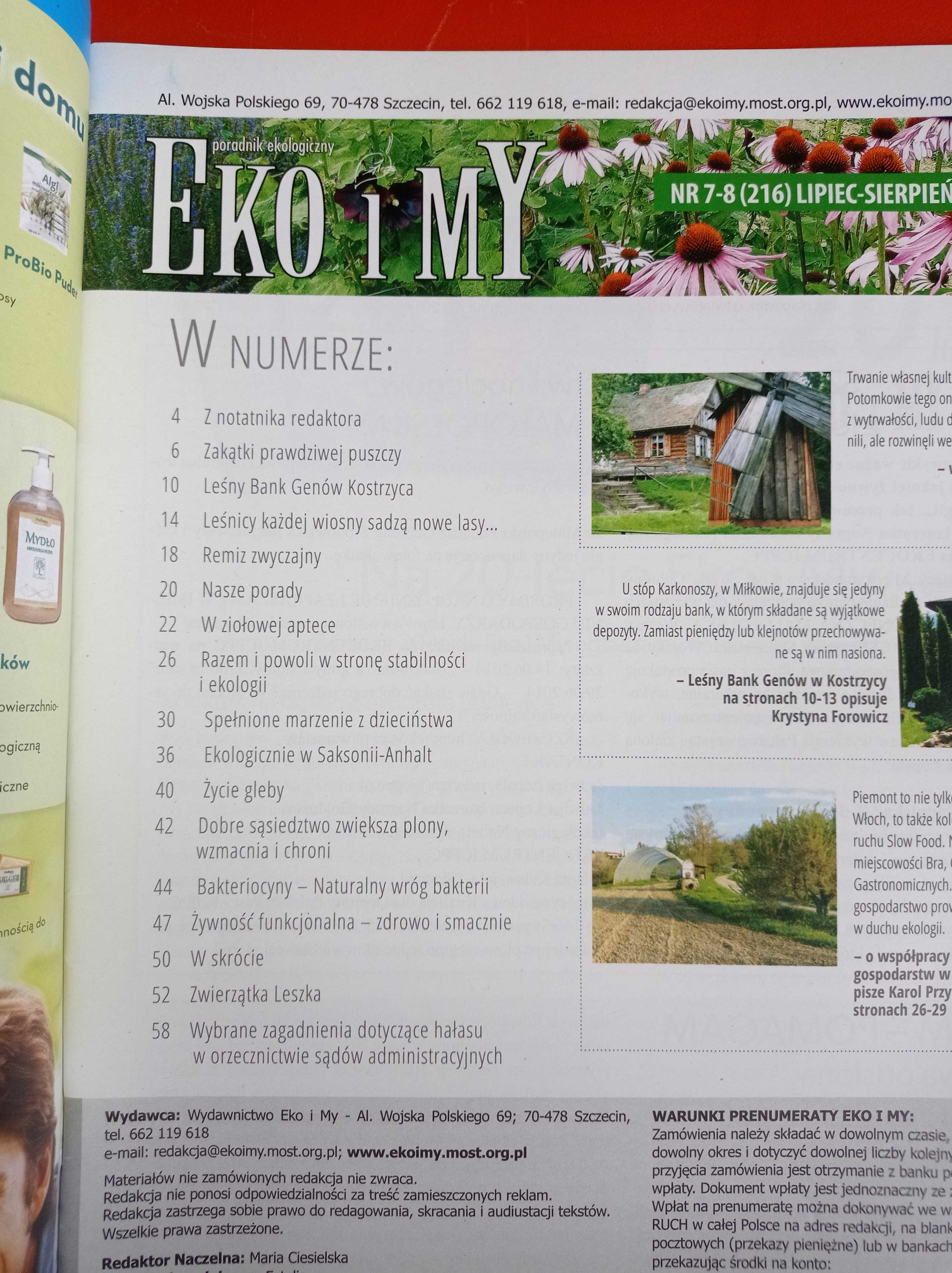 Eko i my, poradnik ekologiczny nr 7-8, lipiec-sierpień 2014