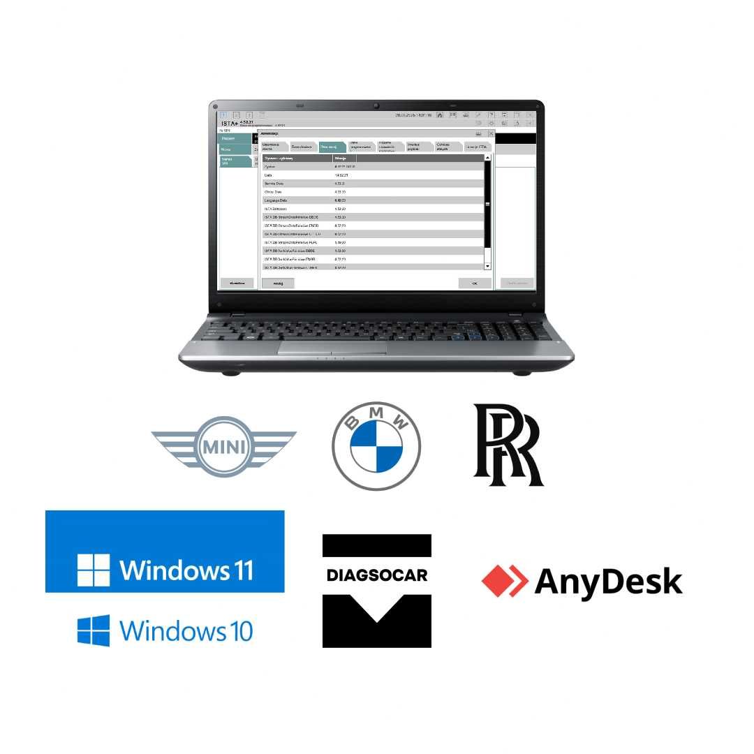 BMW ISTA+ 4.53.40 PL/EN/DE (ENET, K+Dcan, ICOM) - diagsocar.com