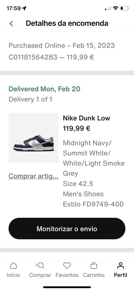 Dunk midnight navy