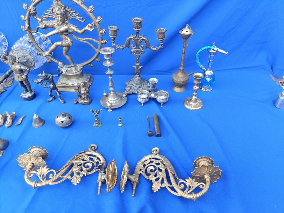 Латунные бронзовые изделия статуэтка лампа люстра бра подсвечник СССР