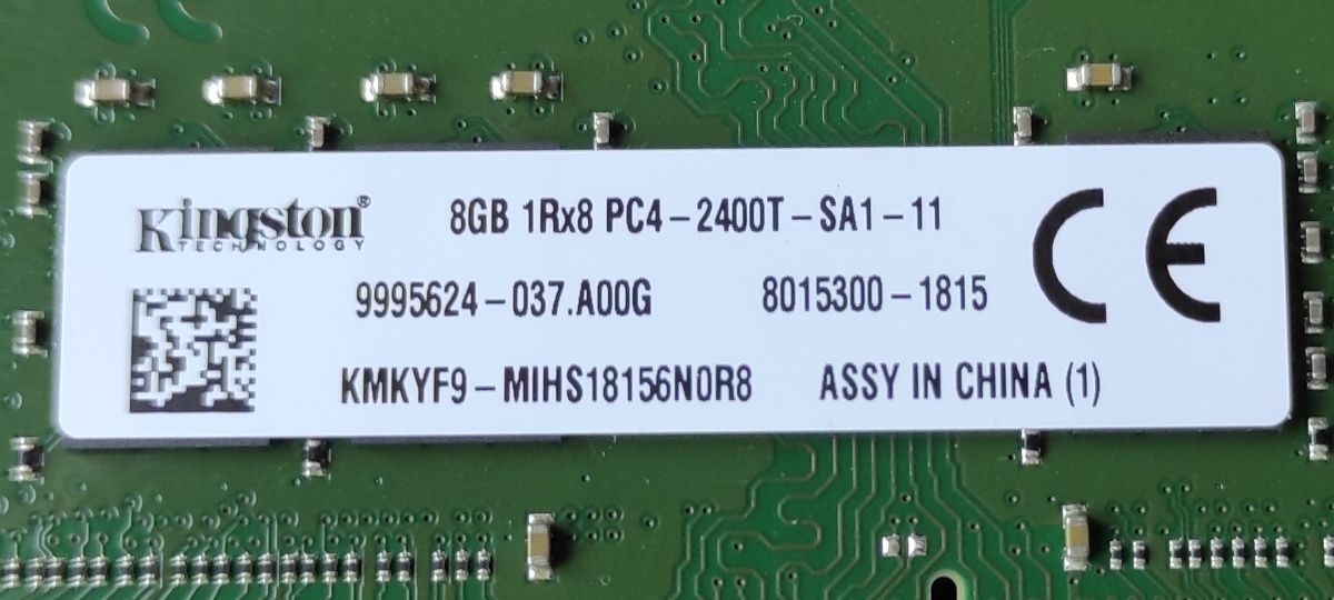 Pamięć Ram DDR4 8GB Kingston do laptopa KMKYF9-MIH