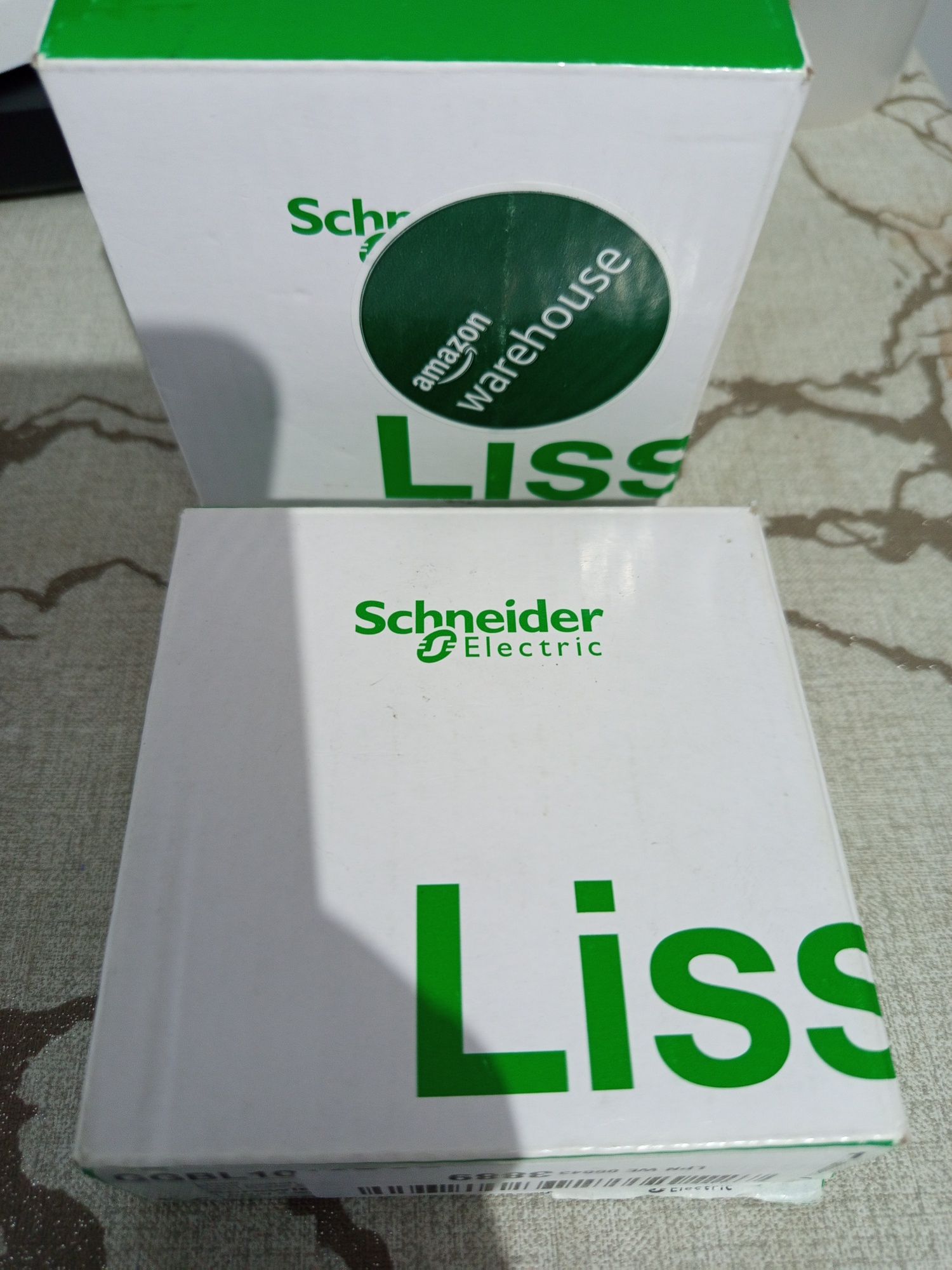 Lisse 2x przełącznik światła 10AX złoty