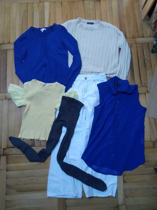 Zestaw ubrań, jesienne rozmiar 152/XS ZARA H&M Bershka