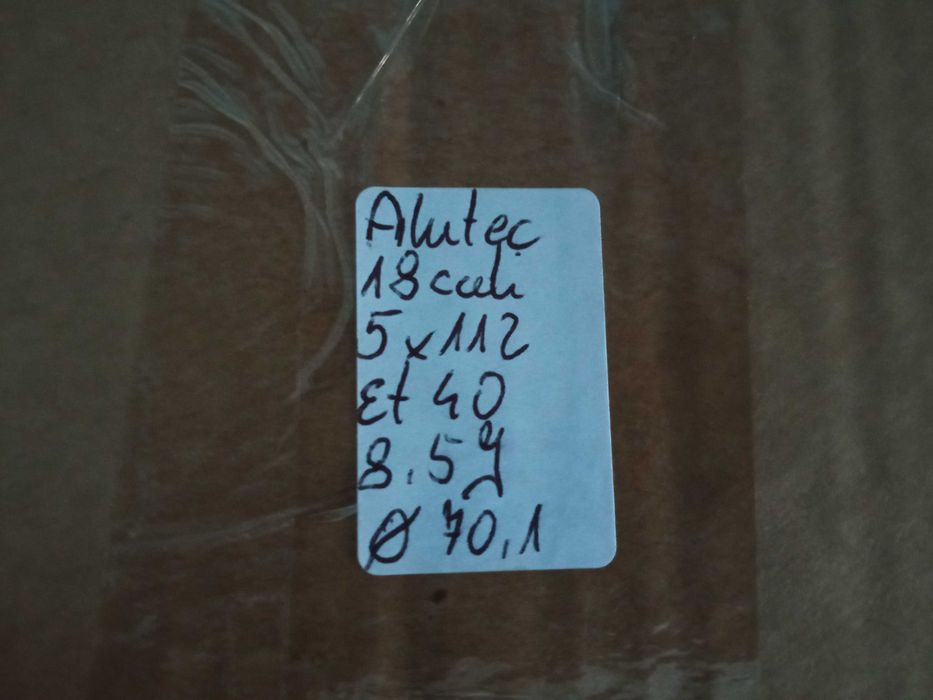 Felgi Alutec 18cali 5x112 et40 8,5J Audi Seat Skoda Metcedes VW