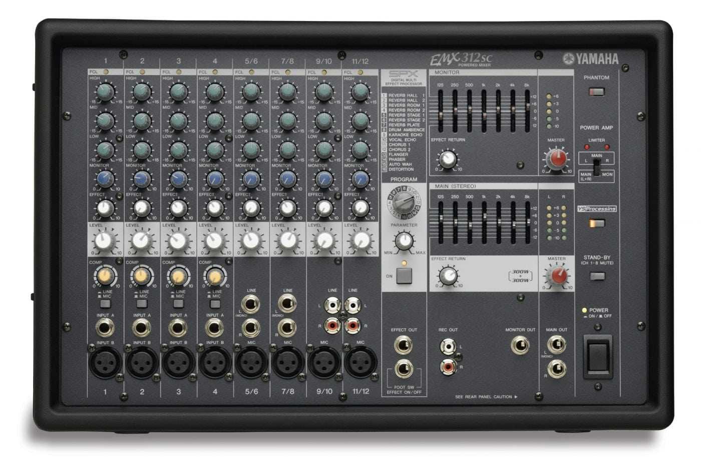 Vendo mesa Yamaha Emx312sc 300wrm por canal
