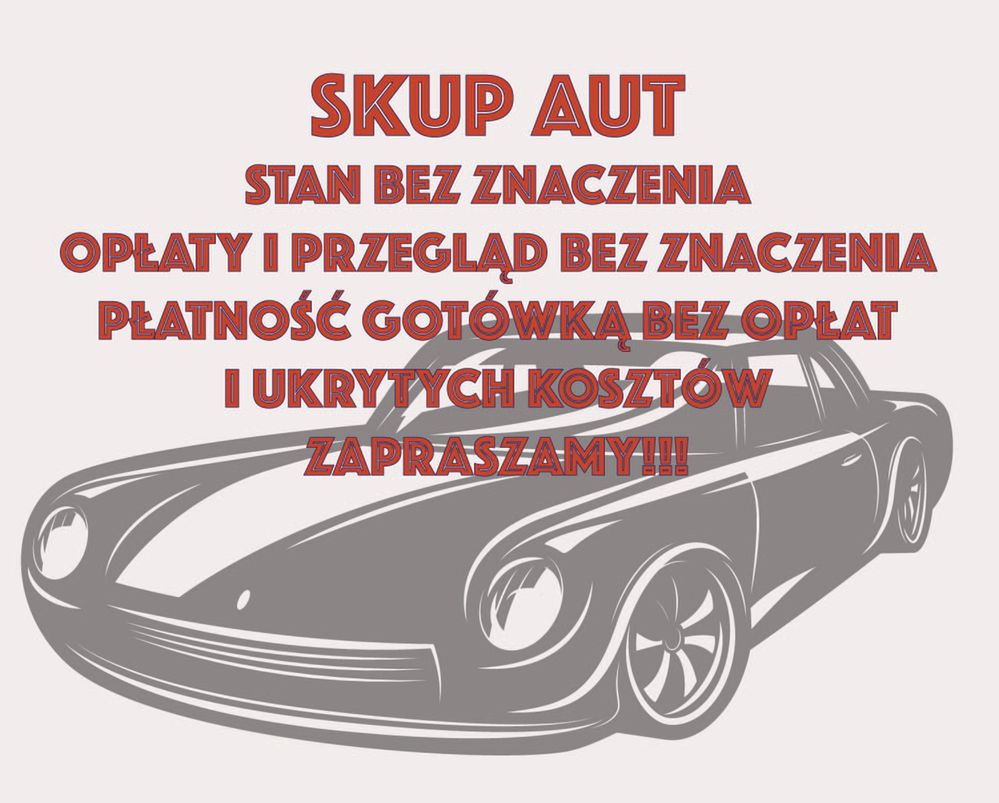 SKUP AUT Największy skup aut na Śląsku gotówka 15 minut formalności