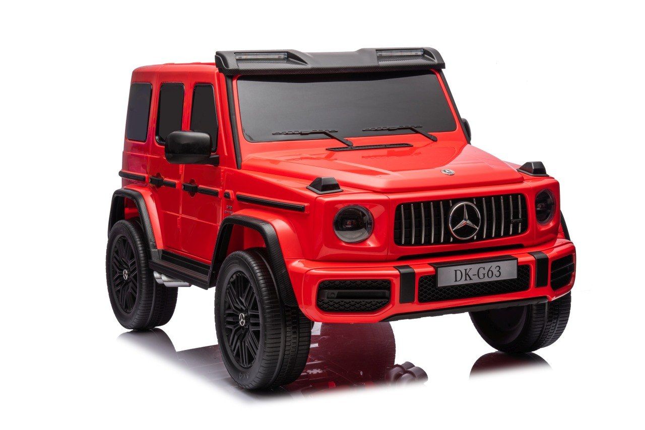 24V 800W 4x4 2osbowy Auto na akumulator Mercedes Benz G63 AMG Czerwony