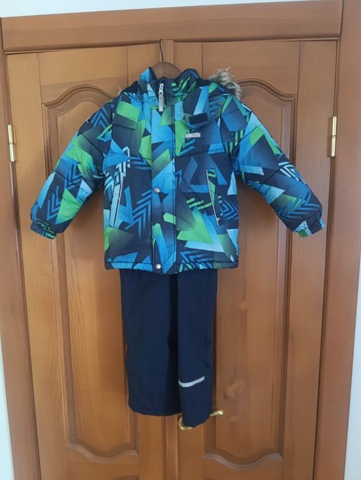 Зимовий комплект на хлопчика Lenne куртка і штани на підтяжках lenne