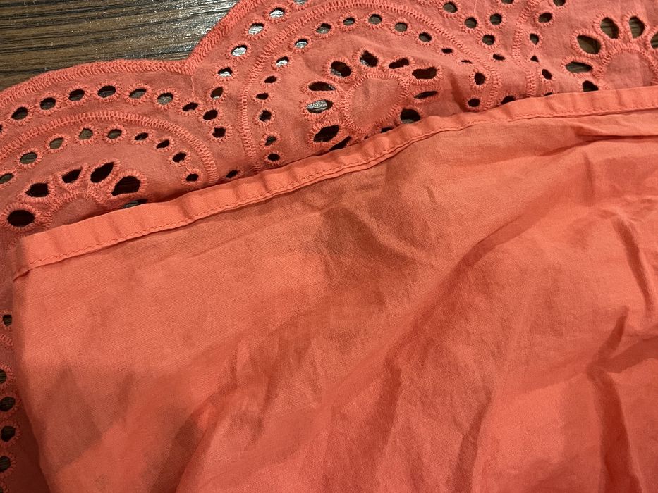 H&M spódniczka haftowana r. 122-128 na 6-8 lat koralowa