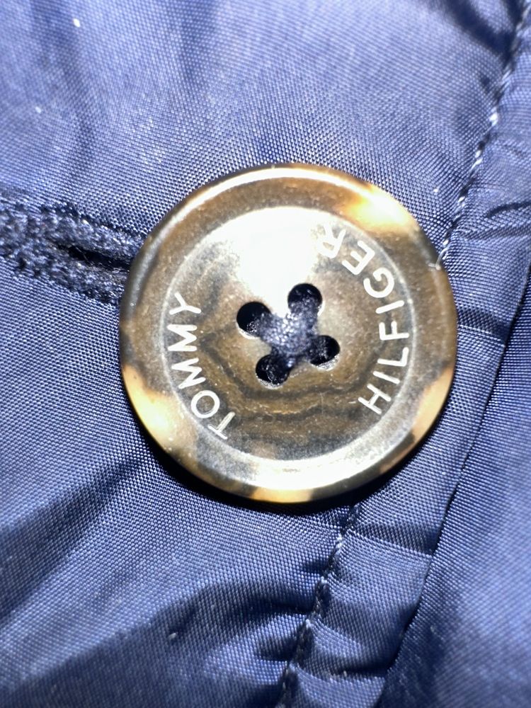 Kurtka damska puchowa Tommy Hilfiger TH granatowa