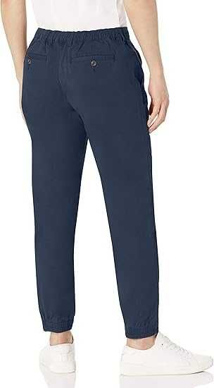 Spodnie AMAZON ESSENTIALS Jogger Chino Bawełniane Granatowy S