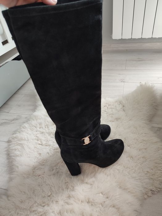 Замшові сапоги ботфорди Nivelle 38-39 розмір