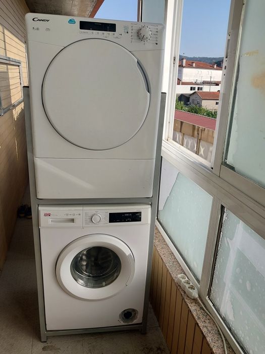 Suportes para máquinas e estendais com rodas