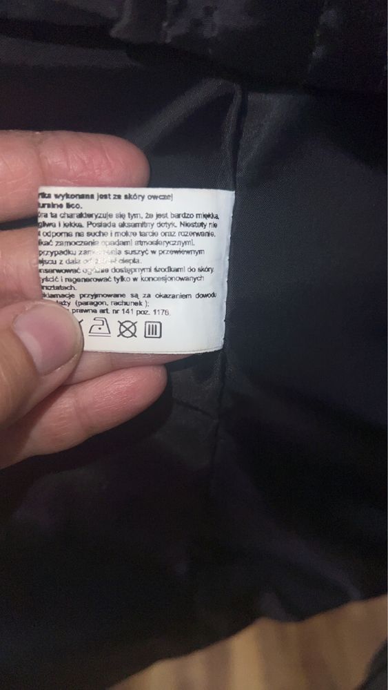 Skórzany męski   trencz płaszcz  Marbet xL  skóra owcza