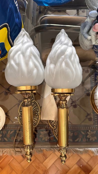 2 candeeiro de parede antigos