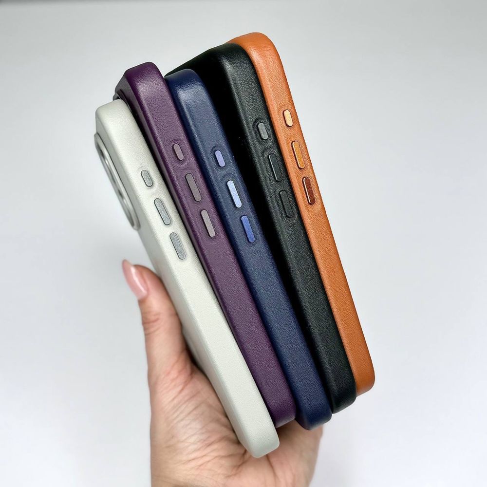 Кожаный чехол with MagSafe для iPhone 13 /14-14 pro max/15-15pro max