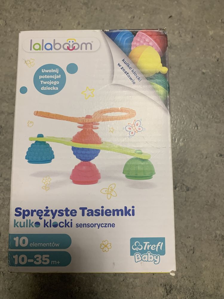 Zabawka sensoryczna Lalaboom sprężyste tasiemki