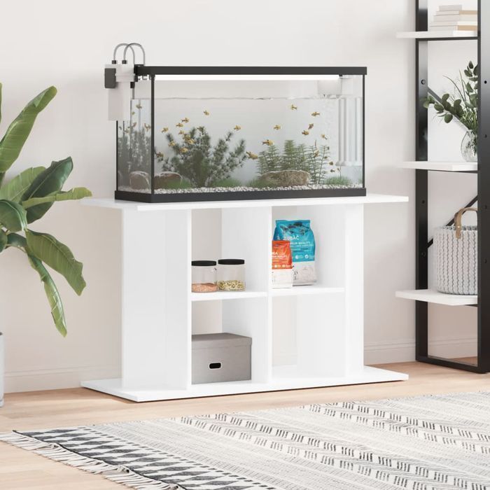 Szafka pod Akwarium, Biała, 100x40x60 cm, Wysoki Połysk