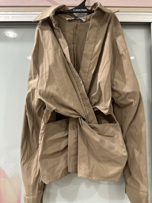 Рубашка Zara бежева