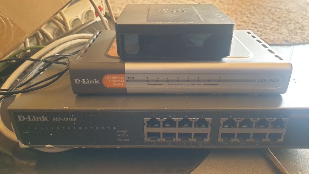 Wi-Fi маршрутизатор роутер TP-Link, комунікатор Cisco SPA112та ін.