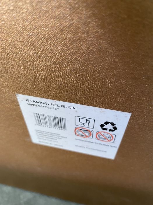 Porcelanowy Komplet kawowy, serwis kawowy veroni felicia