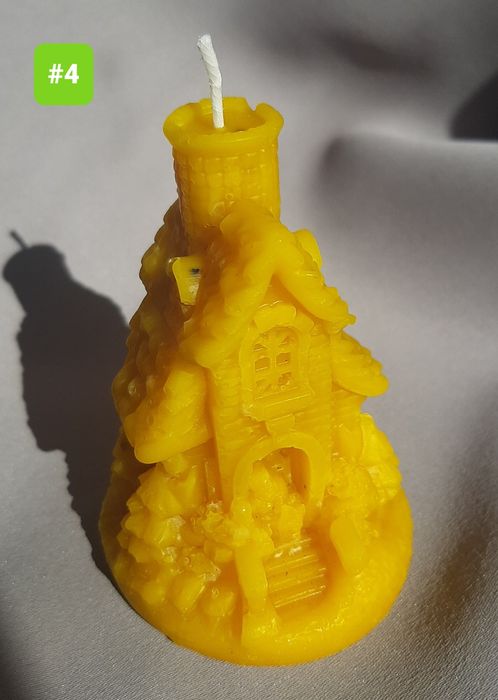 Свічка декоративна з бджолиного воску #4
