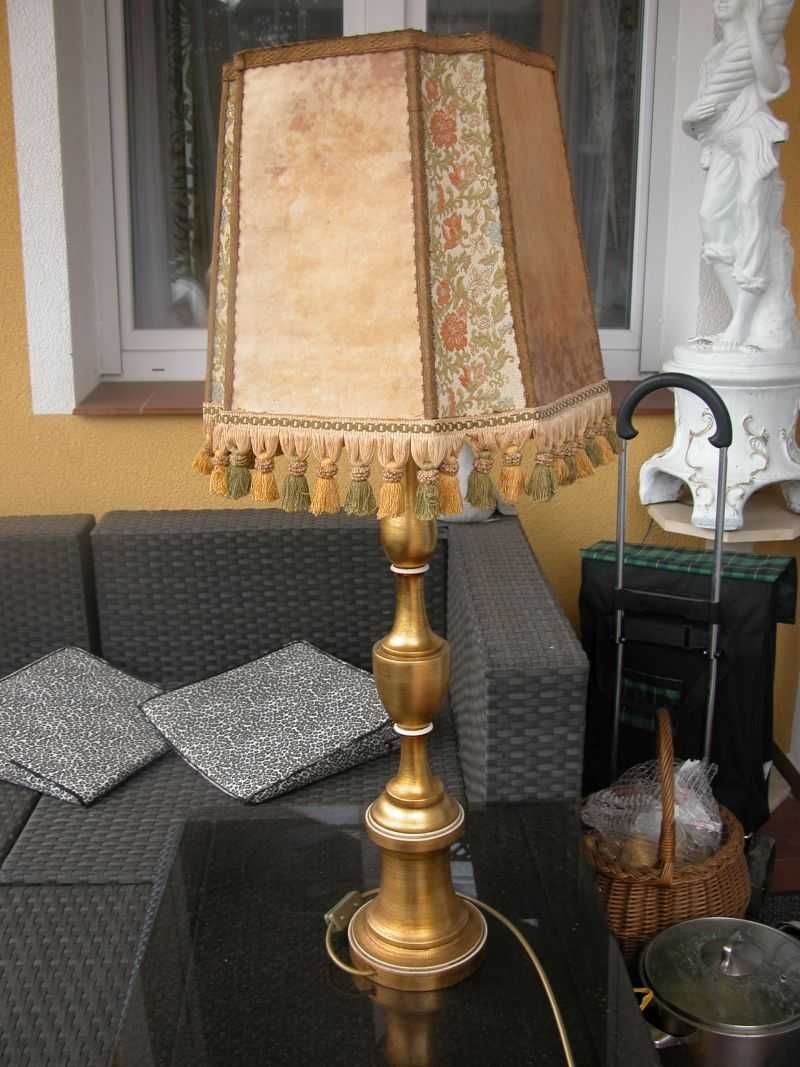 ręcznie szyty abażur skóra lampa 98cm