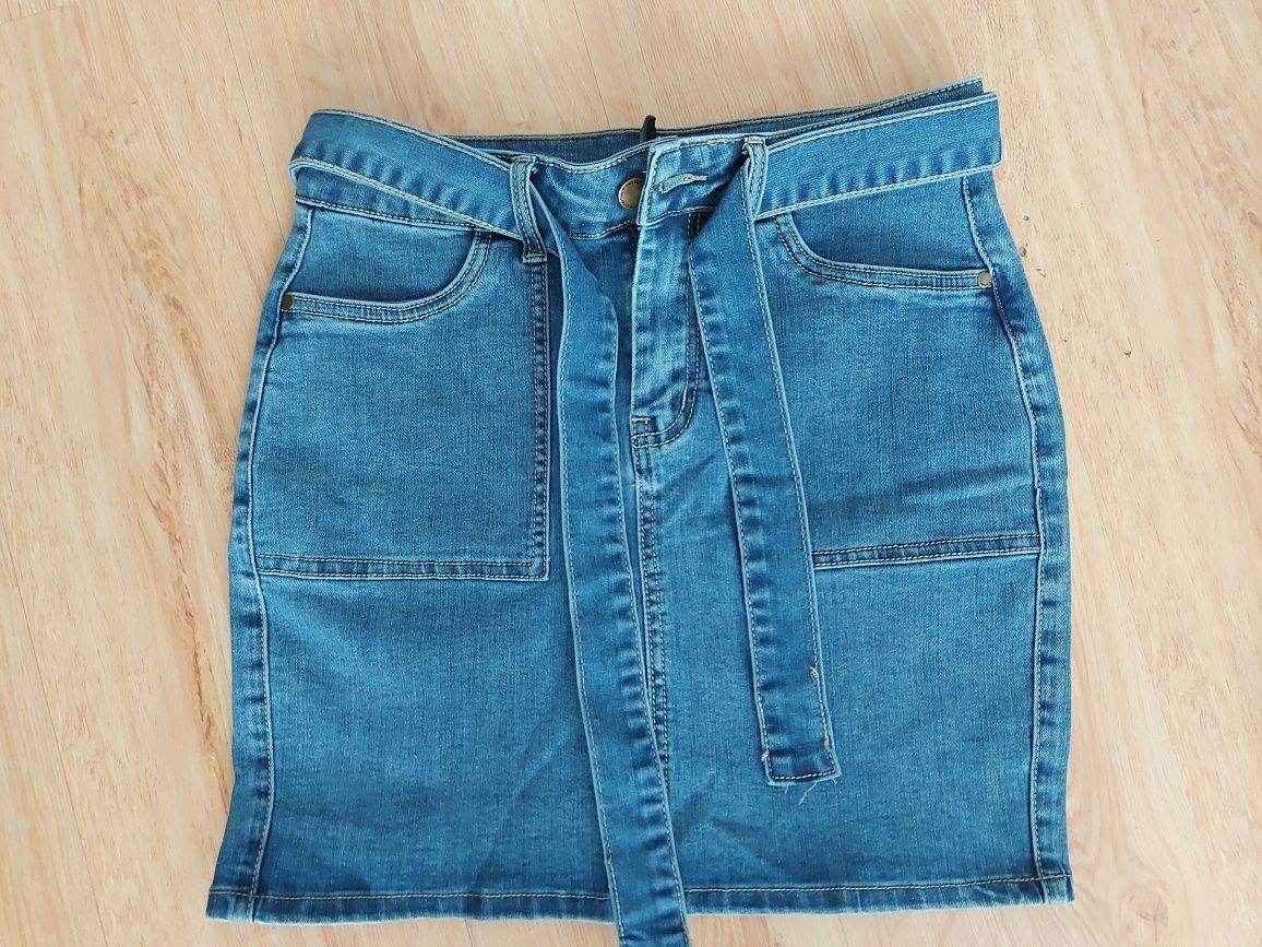 Spódnica jeansowa new look moodo s 36 paka zestaw