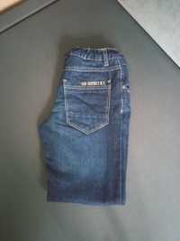 Spodnie jeansowe OCIEPLANE na zimę roz.134 pepperts