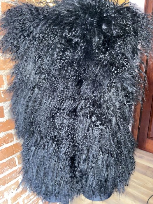 Kamizelka lama naturalna czarna XL