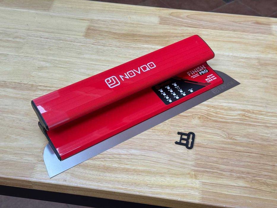 Будівельний Шпатель Novqo 400 мм з нержавійка | Змінне лезо 0.5мм