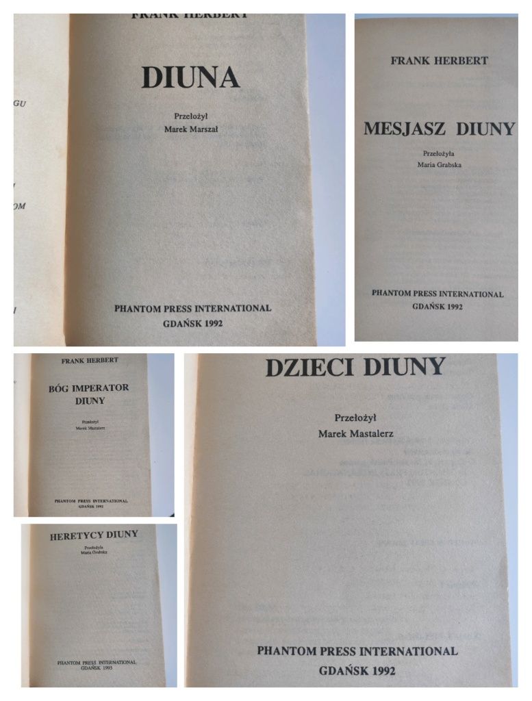 Diuna, Frank Herbert, Wydania I i II