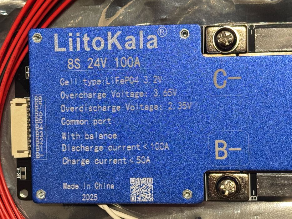 BMS LiitoKala 24V 100A LiFePo4