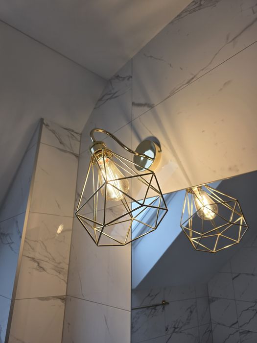 Zestaw złotych lamp