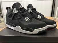 Jordan 4 Black Canvas