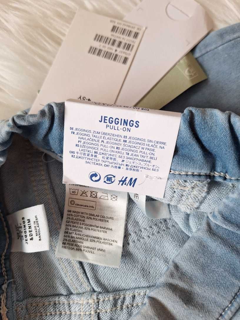 Nowe Jegginsy dziewczęce H&M rozmiar 110